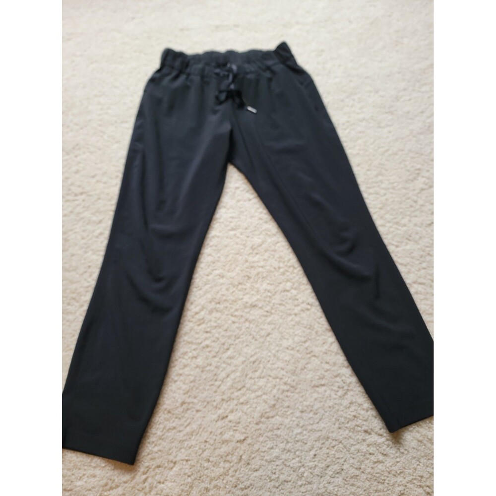 Lululemon Tapered Pull On Pants Drawstring Black Size 6